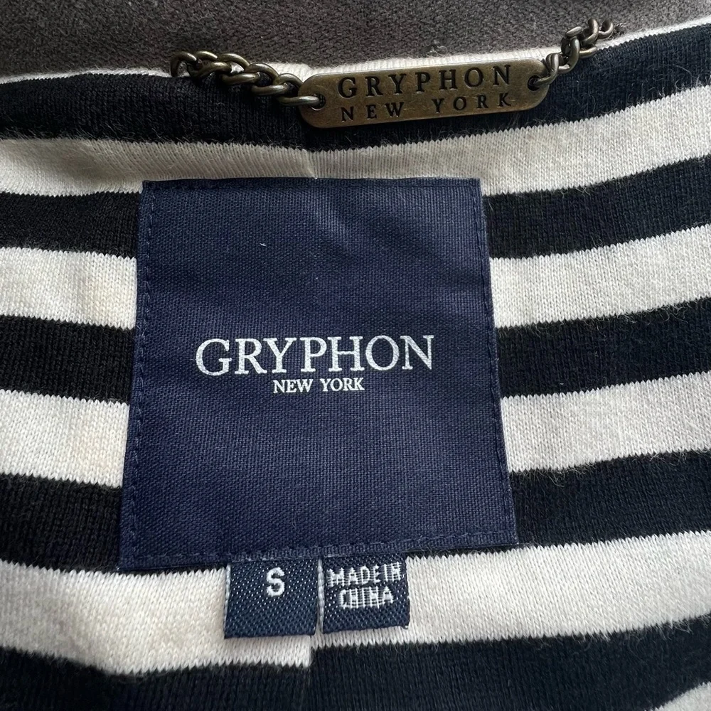 Gryphon New York Grey Hoodie Trench Coat Small Excellent used Condition